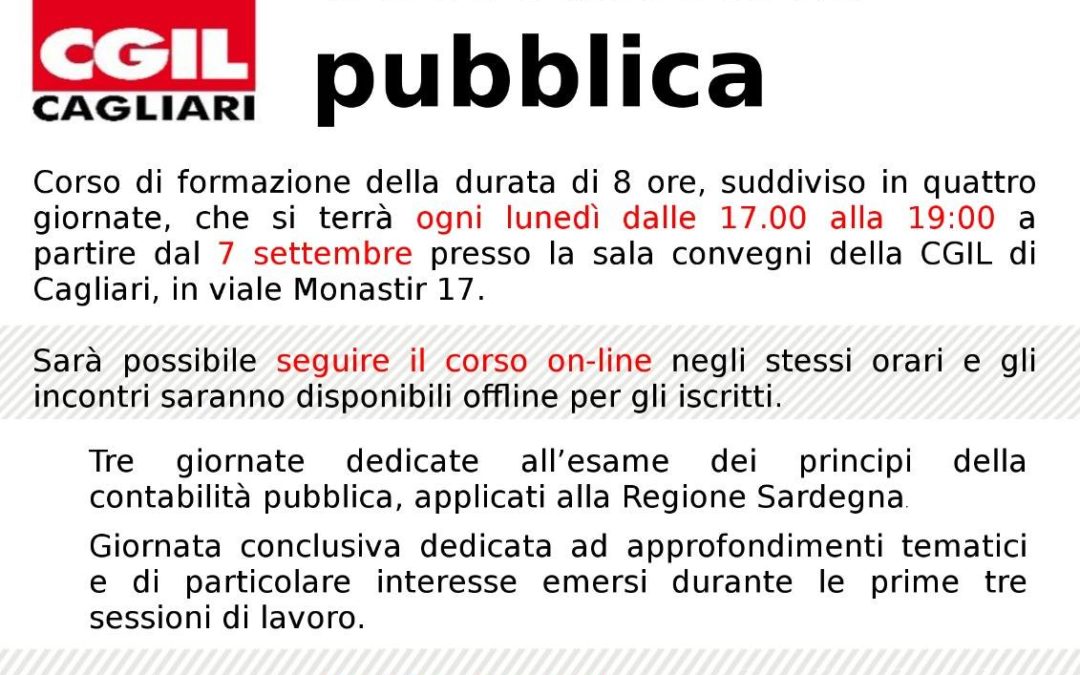 La FP CGIL Sistema Regione forma!