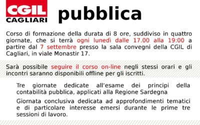 La FP CGIL Sistema Regione forma!