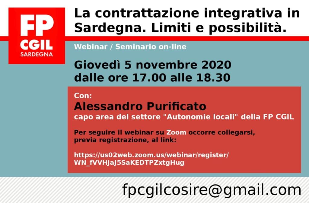 La contrattazione integrativa in Sardegna. Limiti e possibilità.