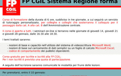 FPCGIL Sistema Regione Forma